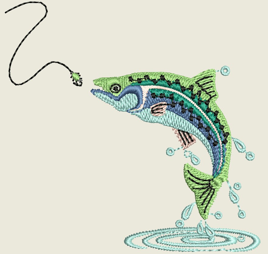 Fish Free Download machine embroidery