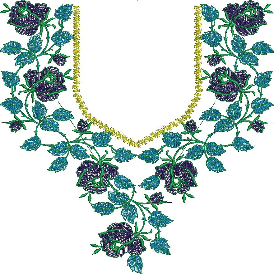 Arabic Neck Embroidery Designs (21)