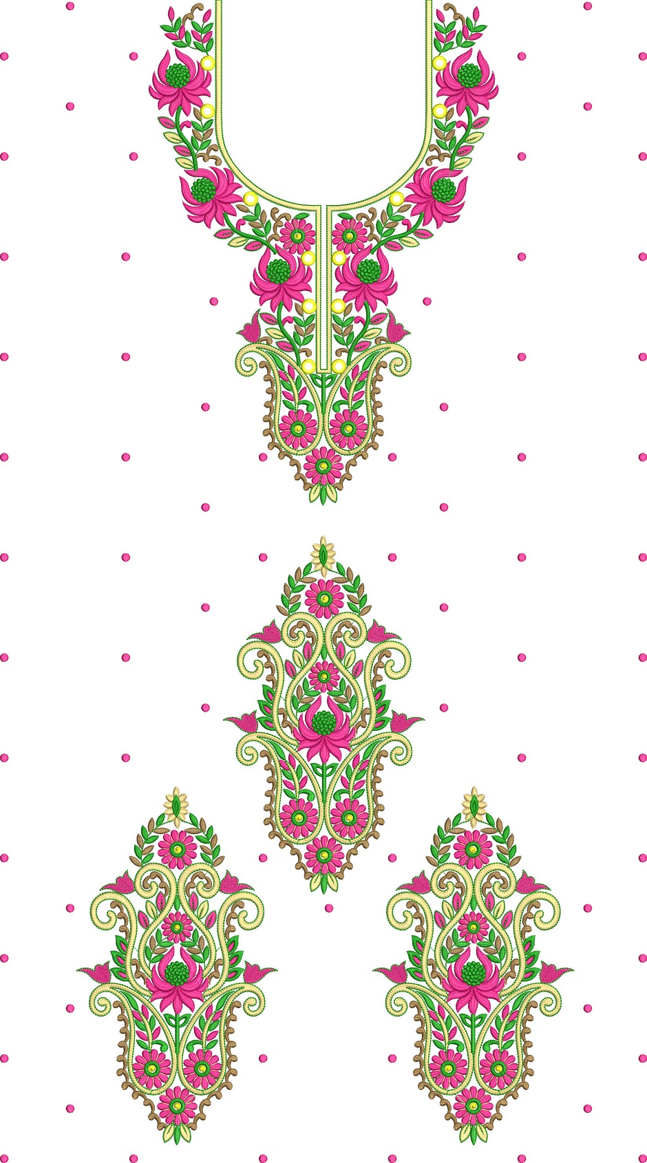 Embroidery Free Full Dress design (21)