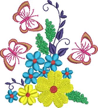 Flower and Butterfly Design (20)