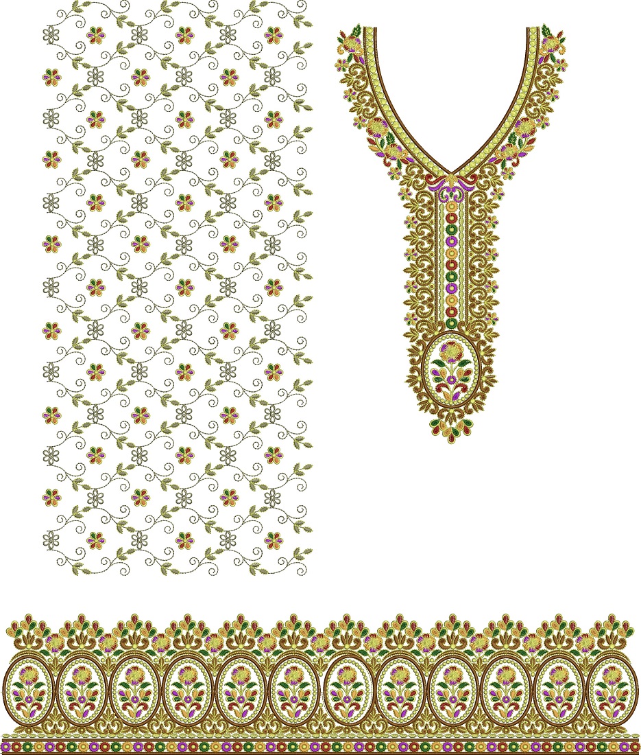 indian dress embroidery designs kurti designs, Woman Indian Embroidery Dress Design, Free Suit Design (324)