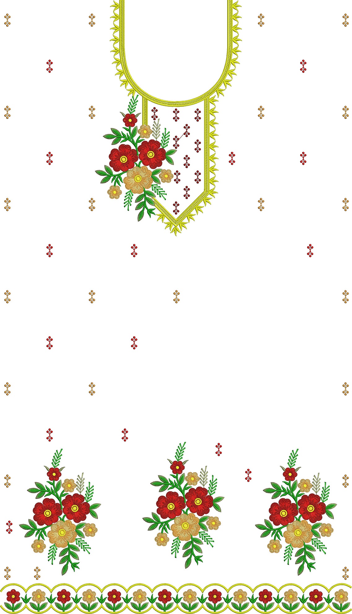 hand embroidery border line design, amazing border line design for dress 