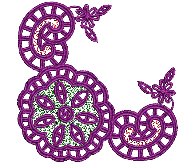 Free cut work lace/border embroidery design Machine Embroidery