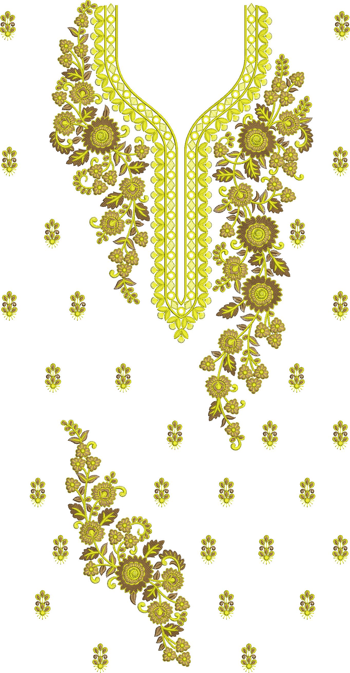 Full Part Woman Dress Embroidery Design, Free Suit Design (169)
