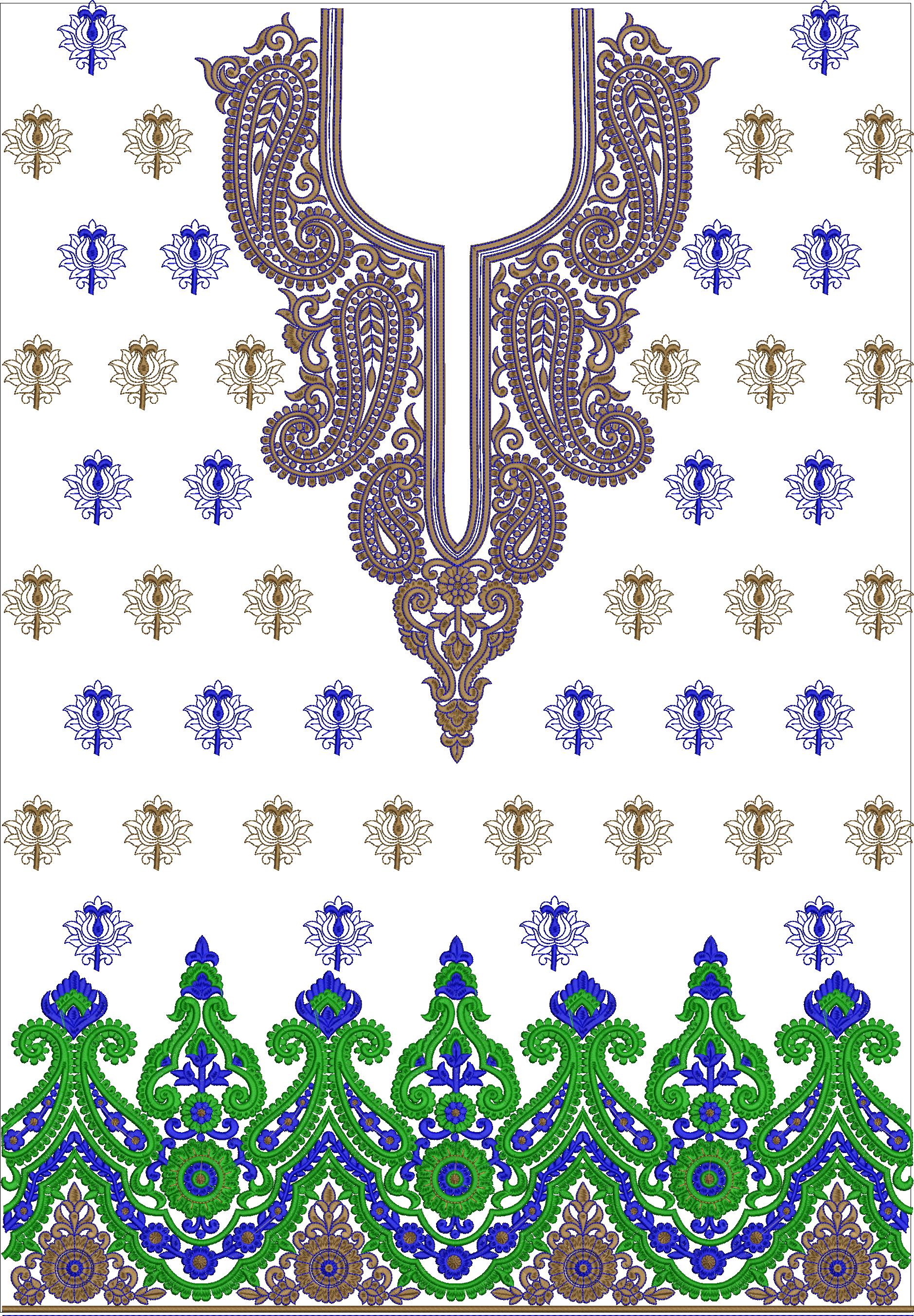 indian dress embroidery designs kurti designs, Woman Indian Embroidery Dress Design, Free Suit Design (9)