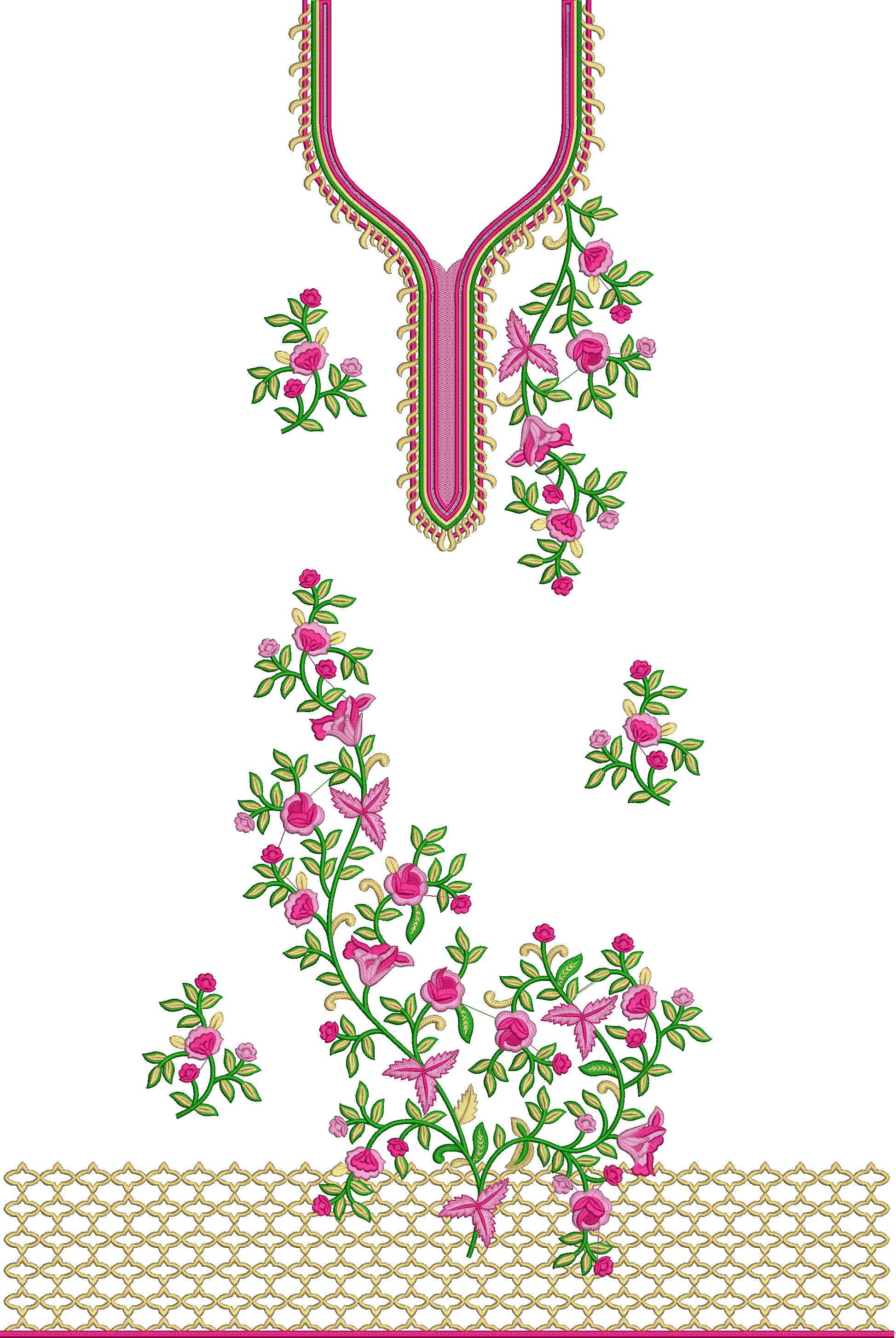 kurti designs, Woman Indian Embroidery Dress Design, Free Suit Design (104)