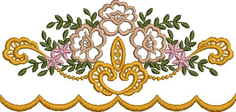 Border, Bottom Panal Design for Home Embroidery Design (101)