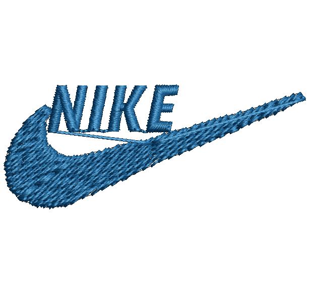 NIKE LOGO VECTOR Embroidered Iron-On Patch (Black/Blue) $9.99