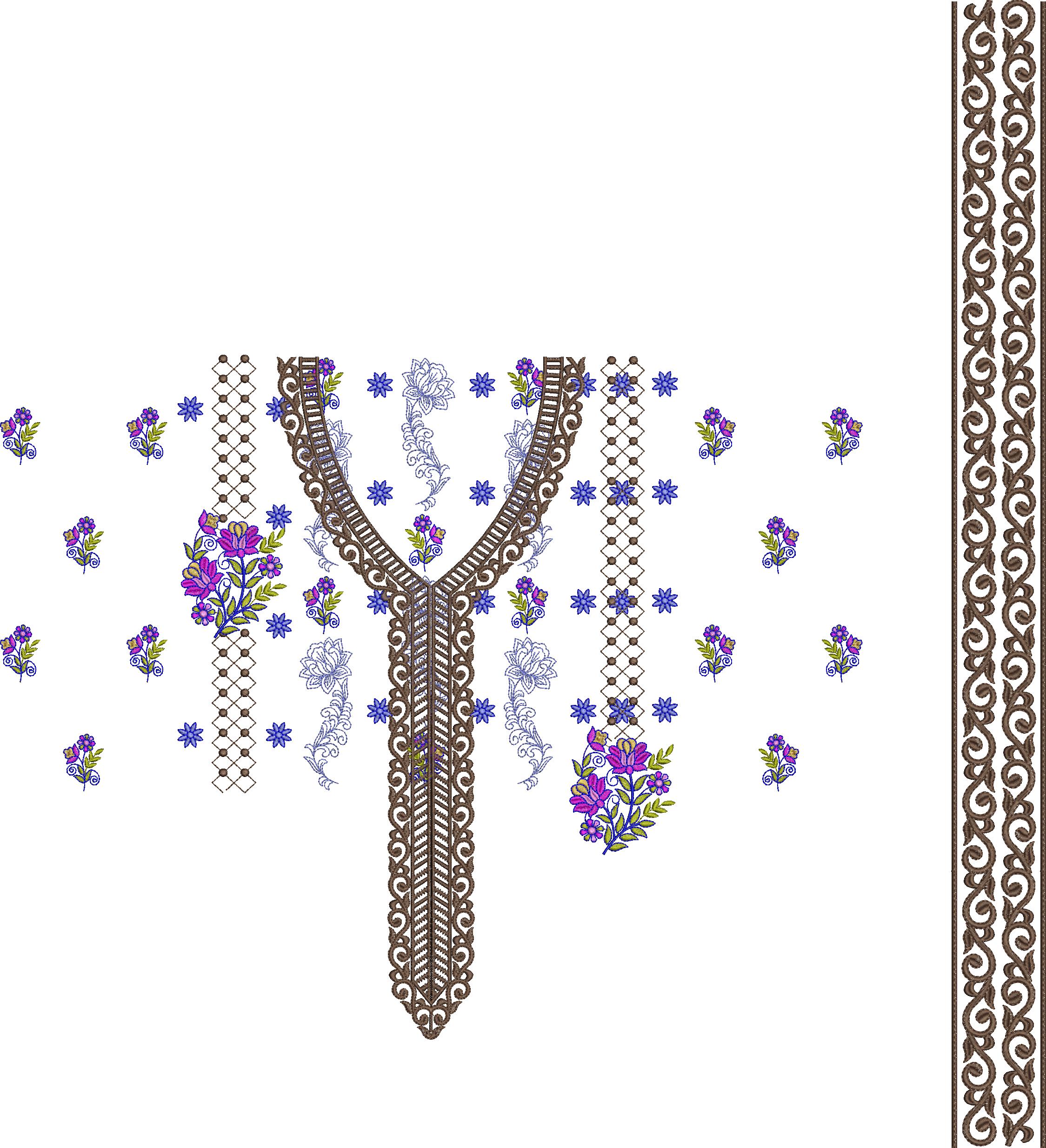 Pakistani Embroidery Designs Dress For Salwar Kameez (20)