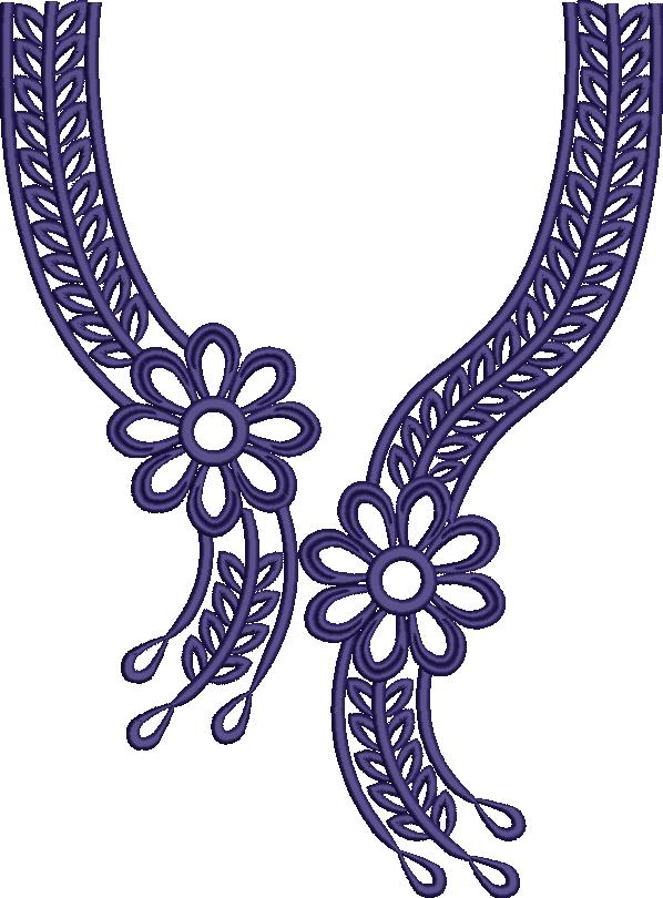 embroidery dress neck designs Arabic Neck Embroidery Designs Dresses (95)