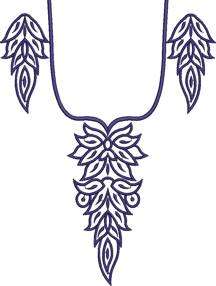 Arabic Neck Embroidery Designs Dresses (189)
